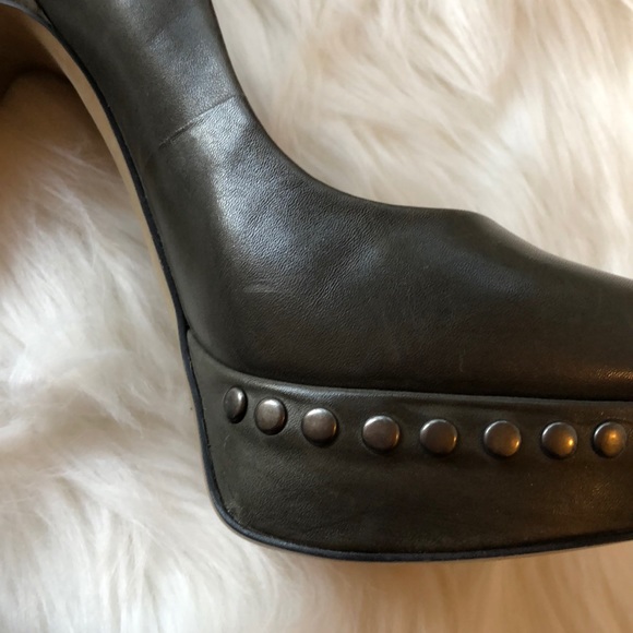 NWOT Vince Camuto Studded Green Platform Heels - Picture 5 of 7